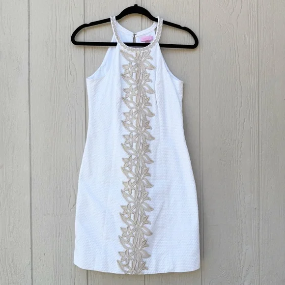 Lilly Pulitzer Pearl Shift White Dress Size 0 - Picture 2 of 7